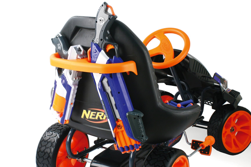 Illustration for article titled Armed With Your Nerf Blasters this Go-Kart Becomes a Mad Max-Like War Machine